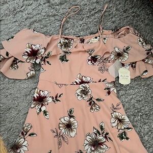 Floral Off-Shoulder Dress
